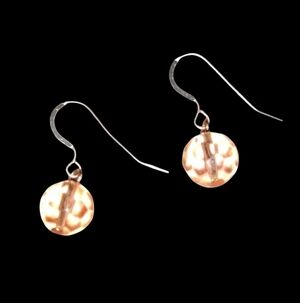 Faceted Sparkle Bead Charm Mini Earrings Solid 925 Sterling Silver Wires Small